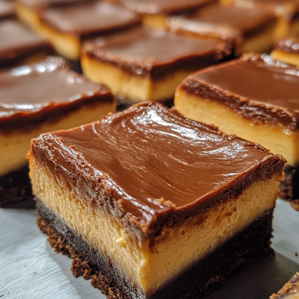 Receta de Barras de Cheesecake con Dulce de Leche