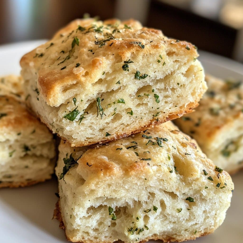 Galletas de mantequilla de hierbas de primavera