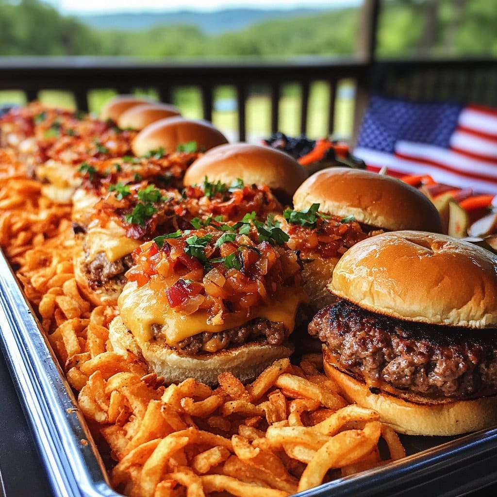 Mini hamburguesas All-American para el Día de los Caídos
