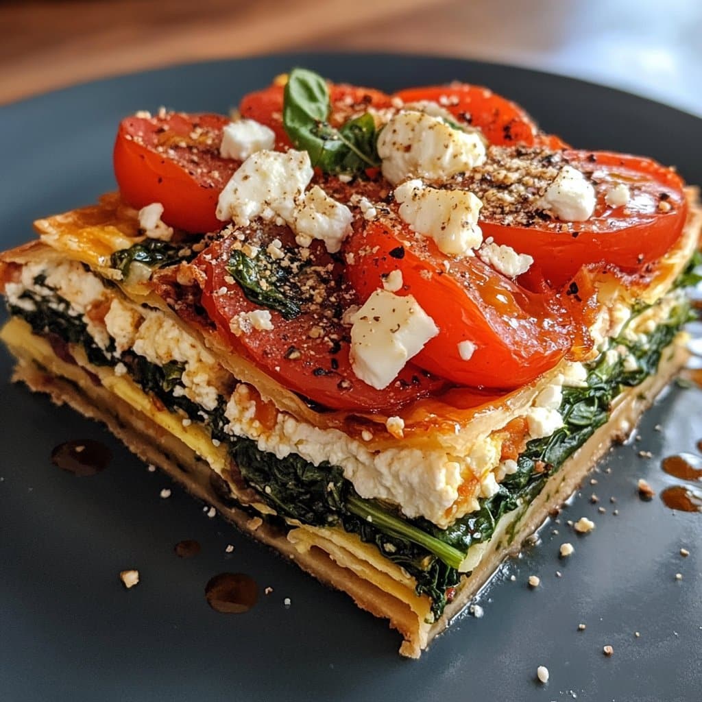 Quiche elegante para el brunch del Día de la Madre con espinacas y feta