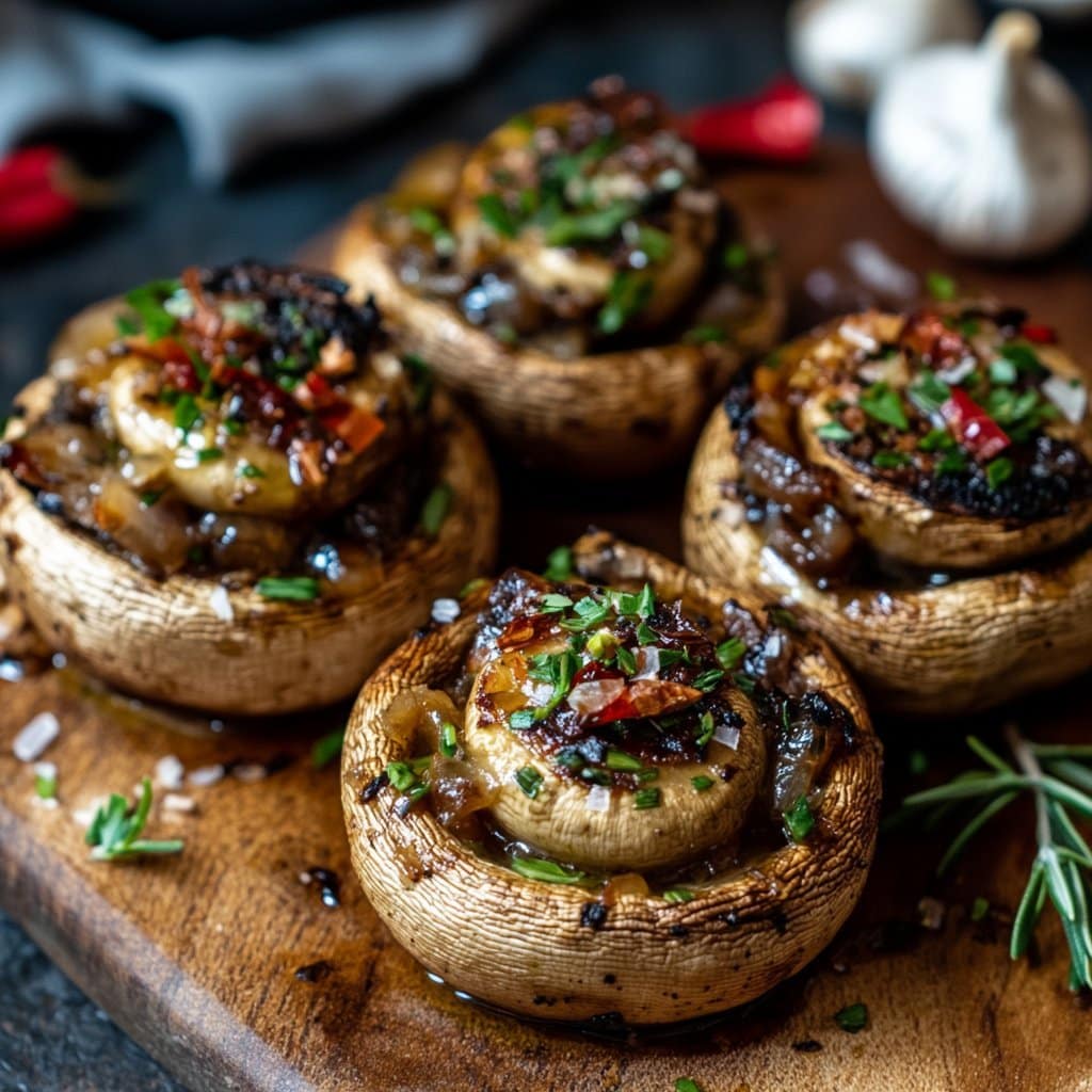 Champiñones Rellenos de Ajo: Mi Aperitivo Favorito