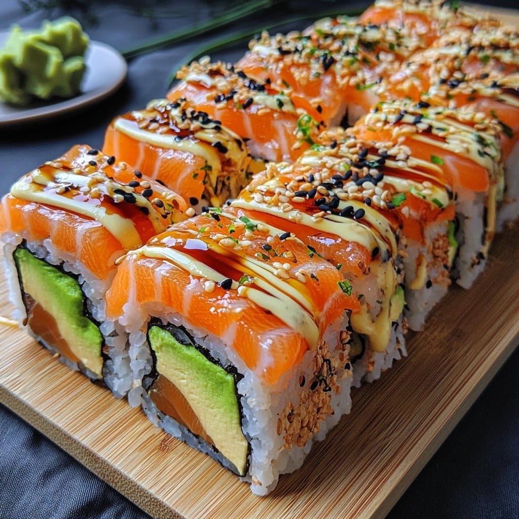 Horneado de Sushi de Salmón: Un Giro Acogedor a un Clásico