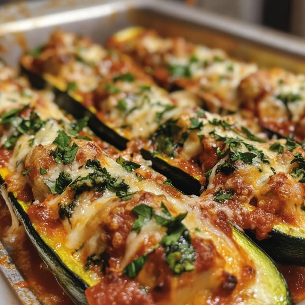 Botes de Calabacín Rellenos de Ricotta y Espinacas Receta