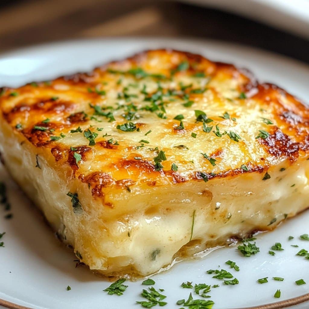 Gratín de Patatas con Hierbas y Queso Receta