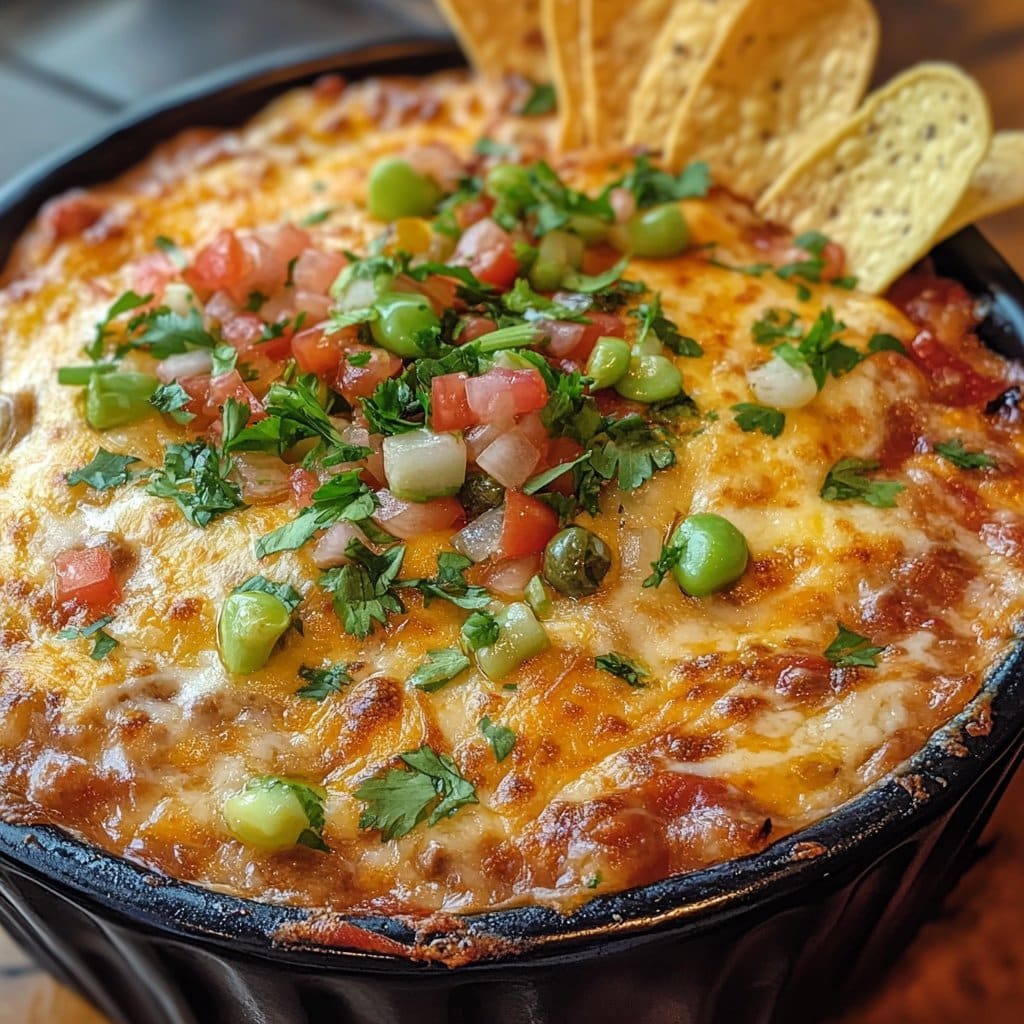 Dip de Basura de Texas: Una Delicia Audaz y Quesosa