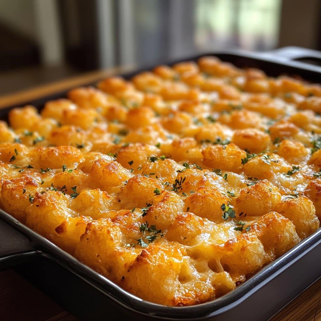Receta de Cazuela de Tater Tots | Comida Reconfortante Deliciosa