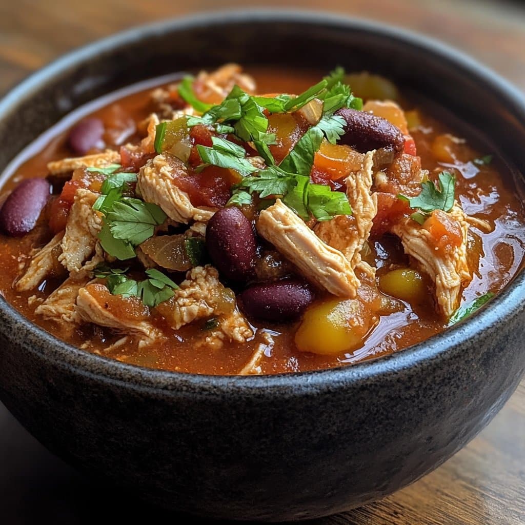 Receta de Chili de Pollo Crack en Olla de Cocción Lenta – Fácil y Delicioso