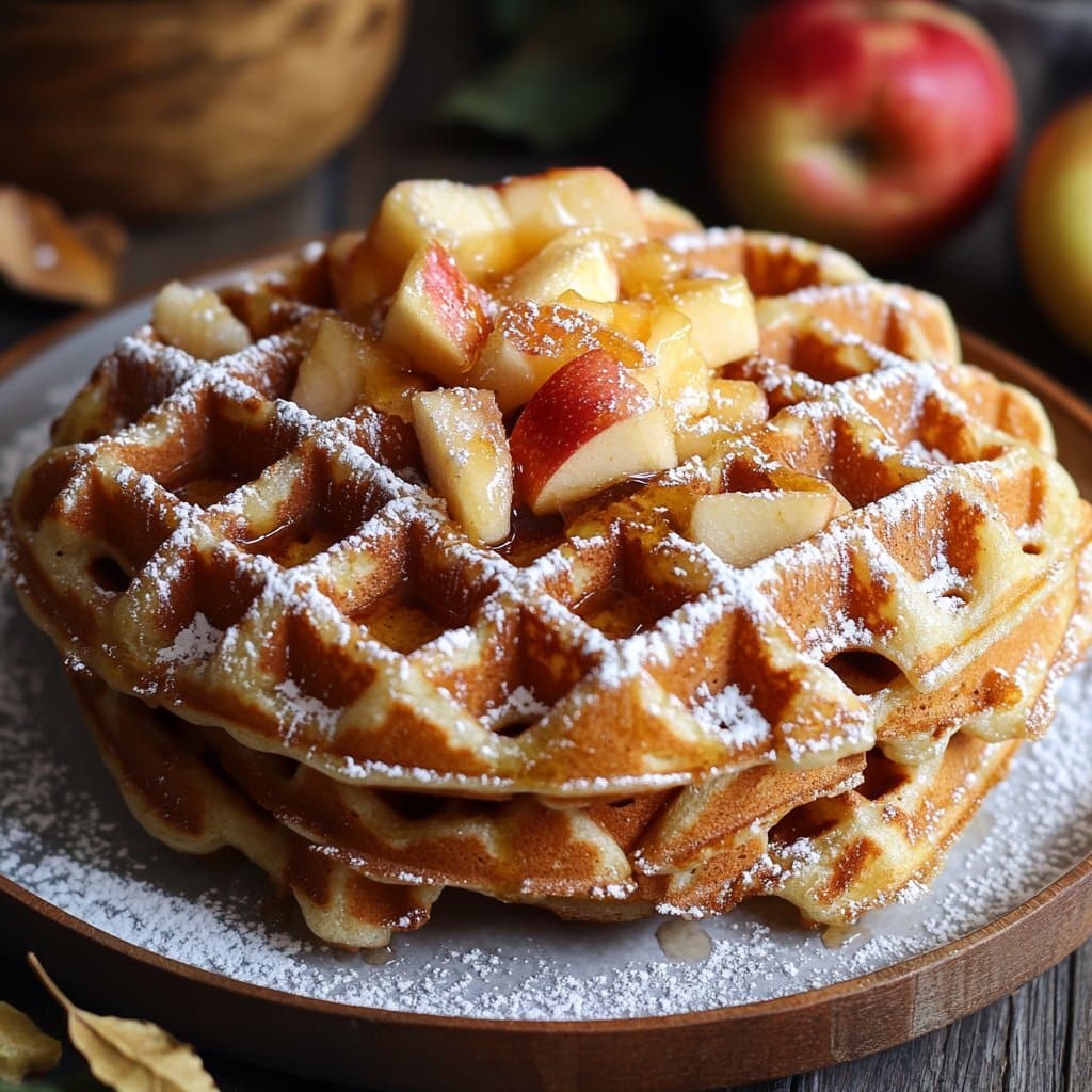 Gofres de manzana: Delicia perfecta para el desayuno