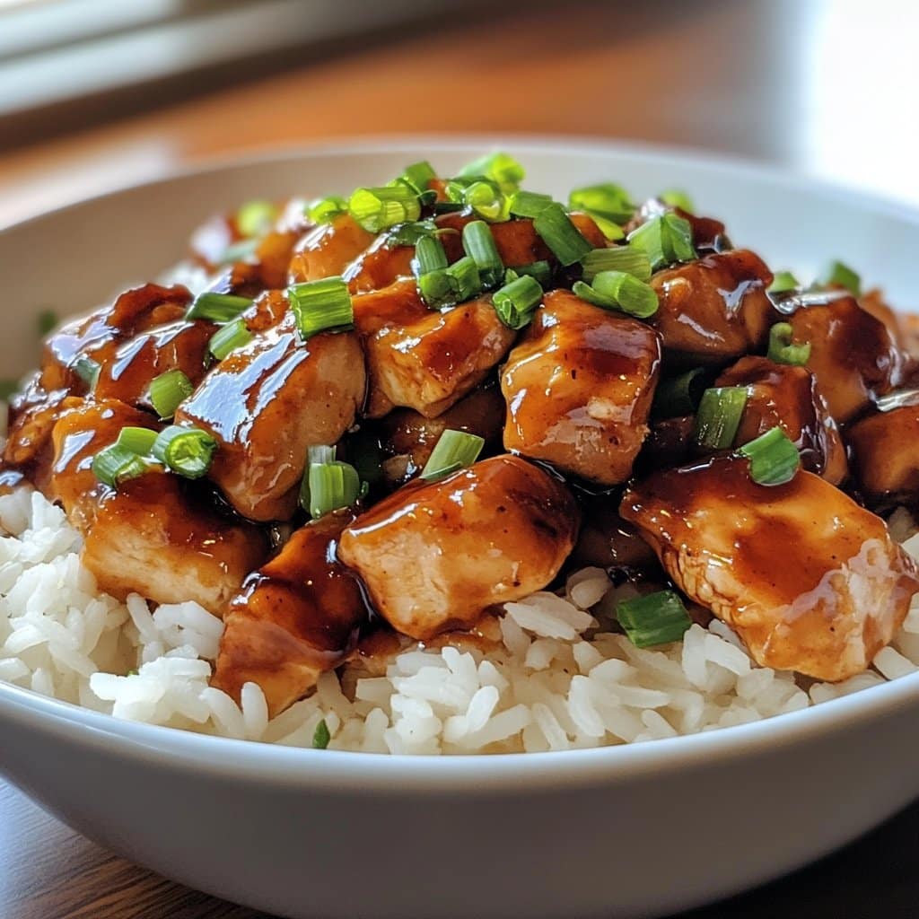 Receta de Pollo con Chipotle y Miel con Arroz