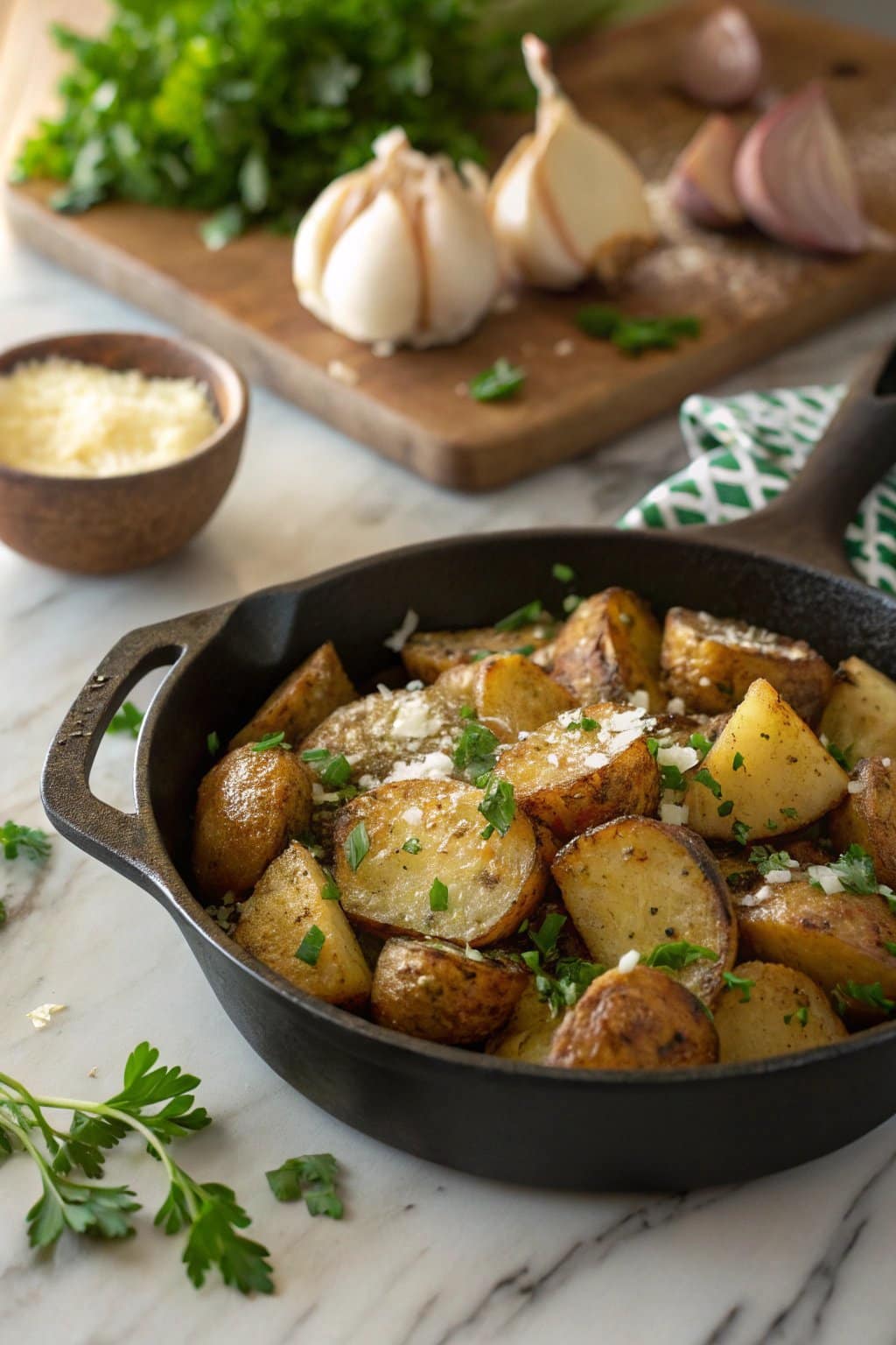 Receta definitiva de cena de papas crujientes con parmesano