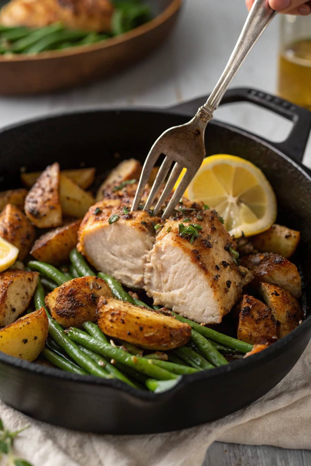 Receta de Pollo con Limón y Pimienta en Una Sola Sartén | Rápido y Fácil