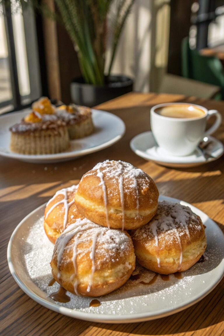 Receta de Deliciosos Beignets de Café Glaseados Dulces