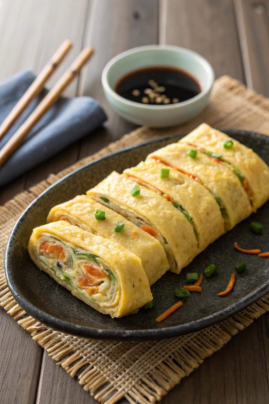 Tortilla coreana enrollada – Receta de Gyeran Mari