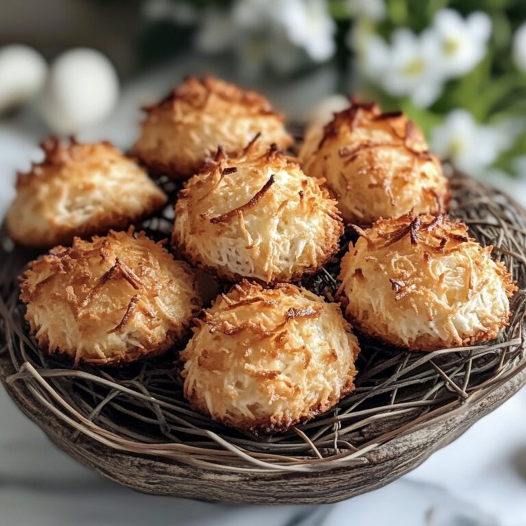 Nidos de Pascua con Macarrones de Coco