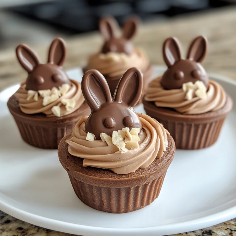 Copas de Mousse de Conejo de Chocolate