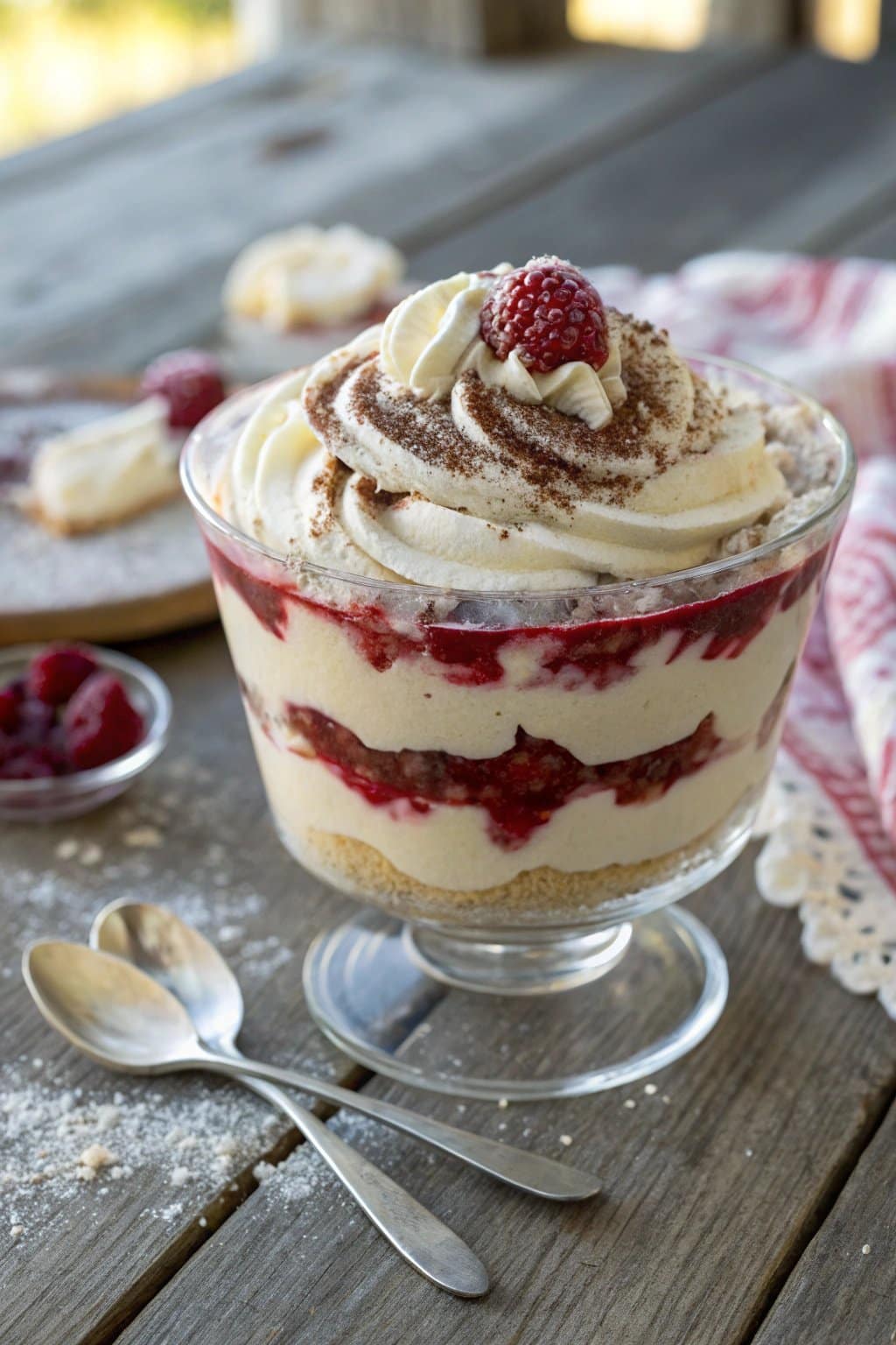 Receta de Tiramisú de Chocolate Blanco y Frambuesa