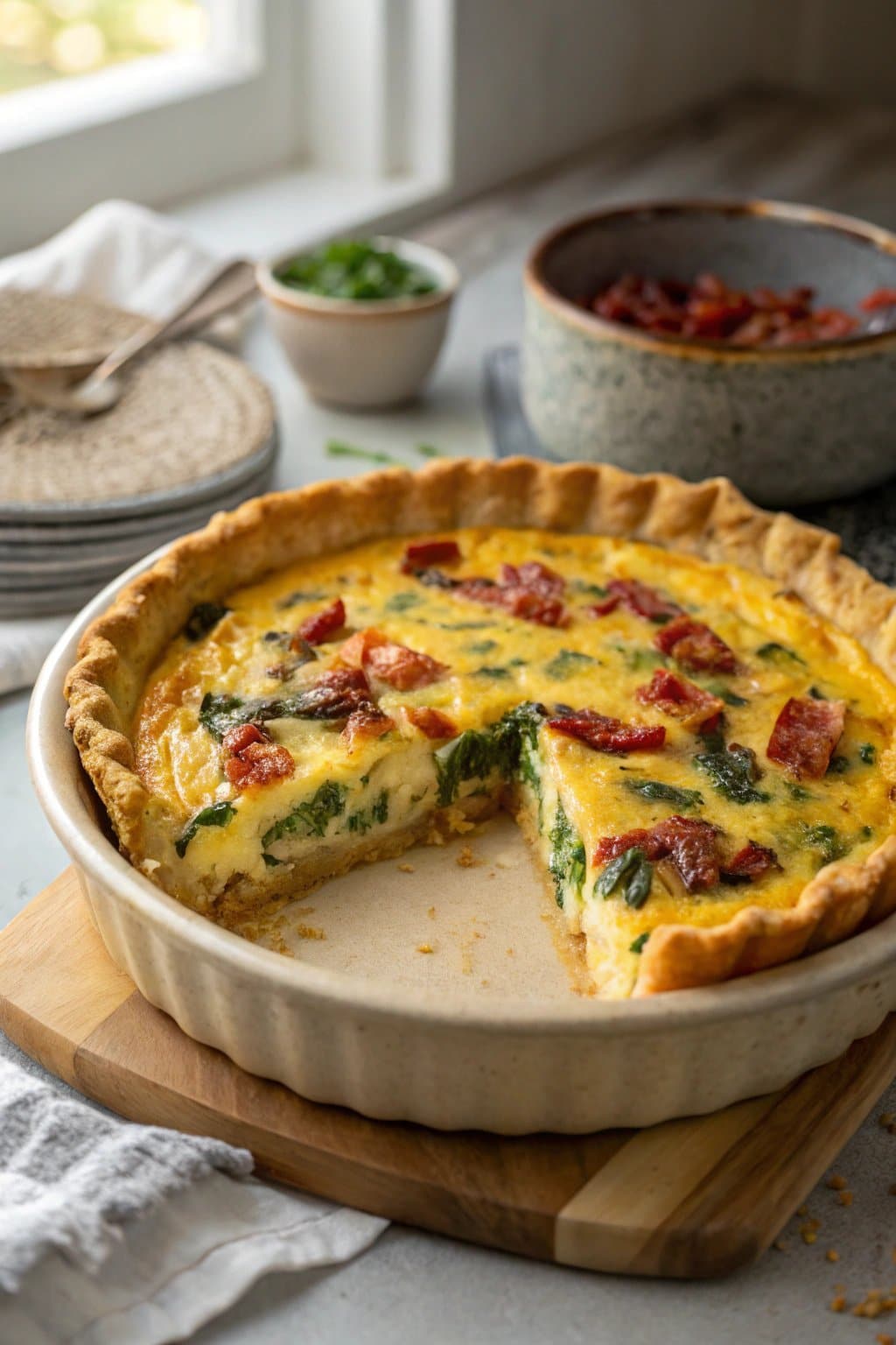 Tarta de tortilla horneada: un giro delicioso a la quiche