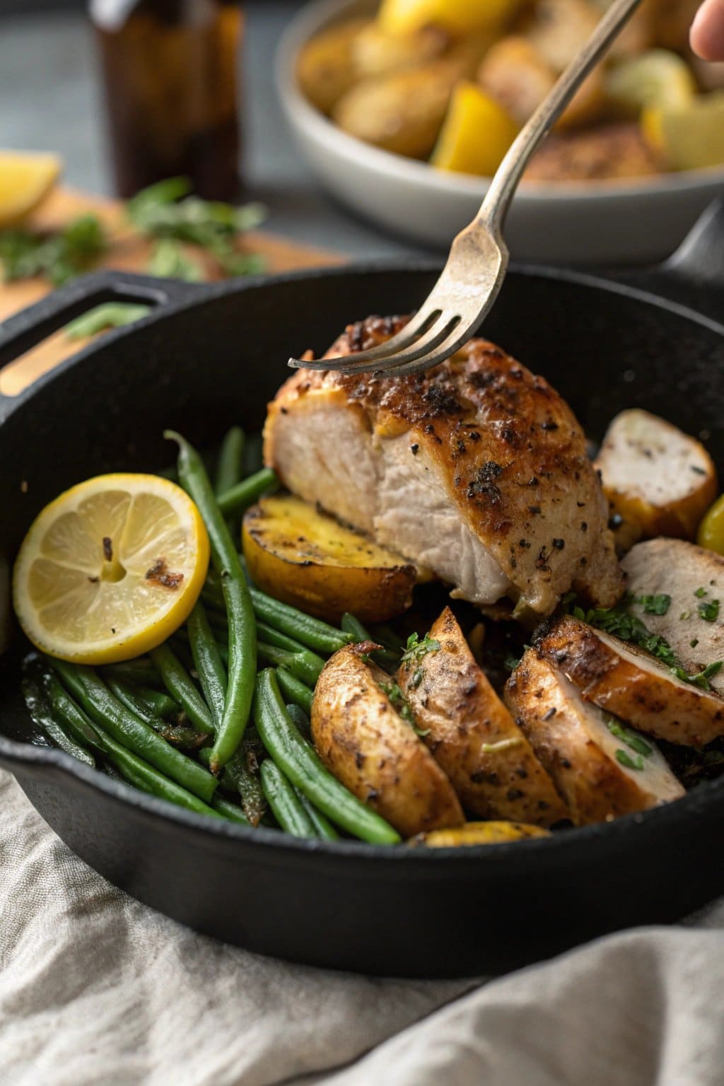 Receta de Pollo con Limón y Pimienta en Una Sola Sartén | Rápido y Fácil
