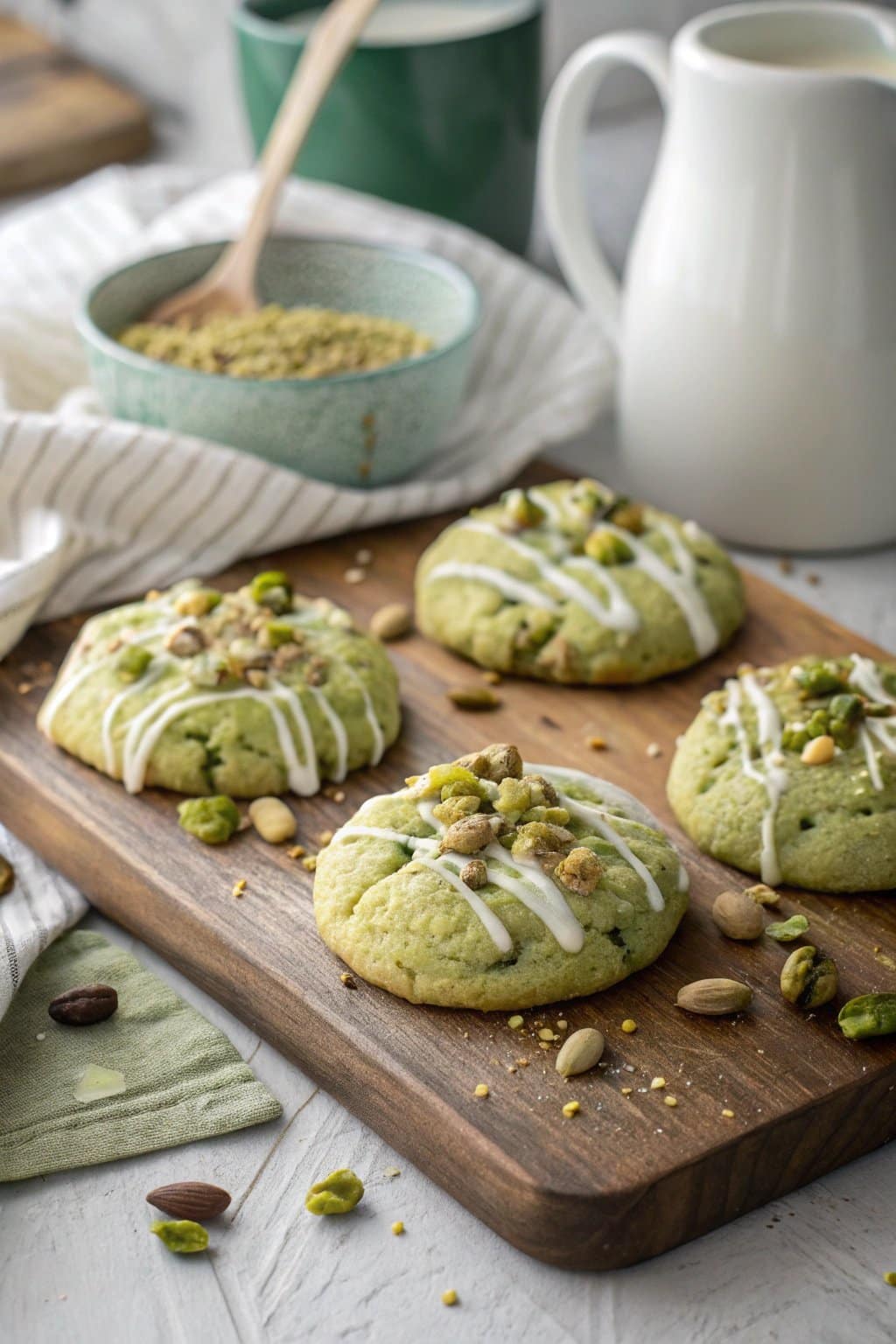 Receta de Galletas de Crema de Pistacho Deliciosas