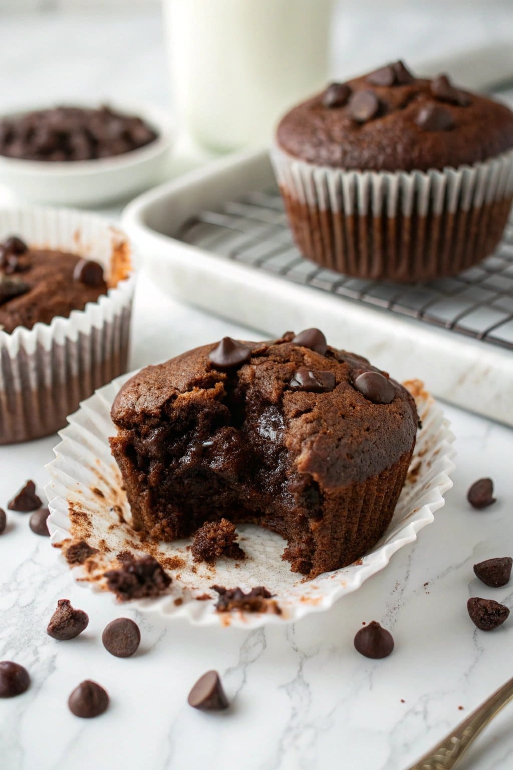 Receta de Cupcakes Cielo de Chispas de Chocolate: Un Dulce Placer