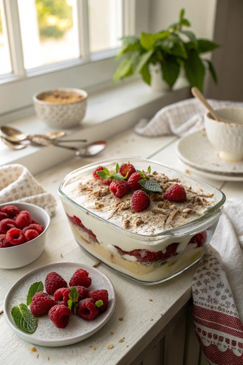 Receta de Tiramisú de Chocolate Blanco y Frambuesa