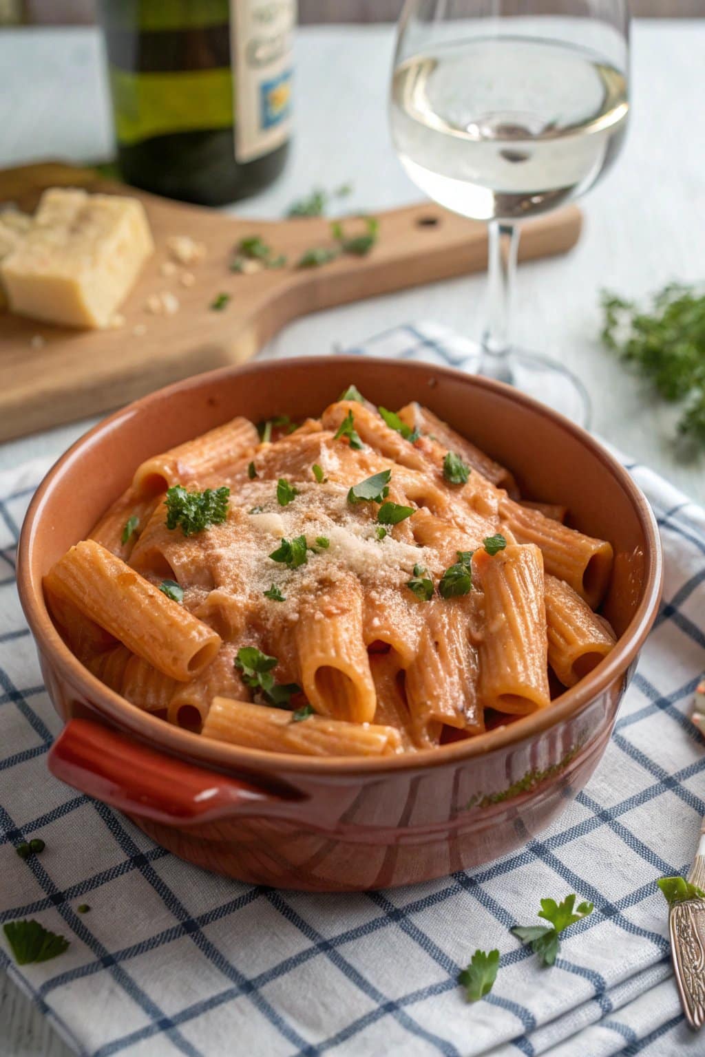 Receta de pasta con salsa rosa cremosa: deliciosamente fácil