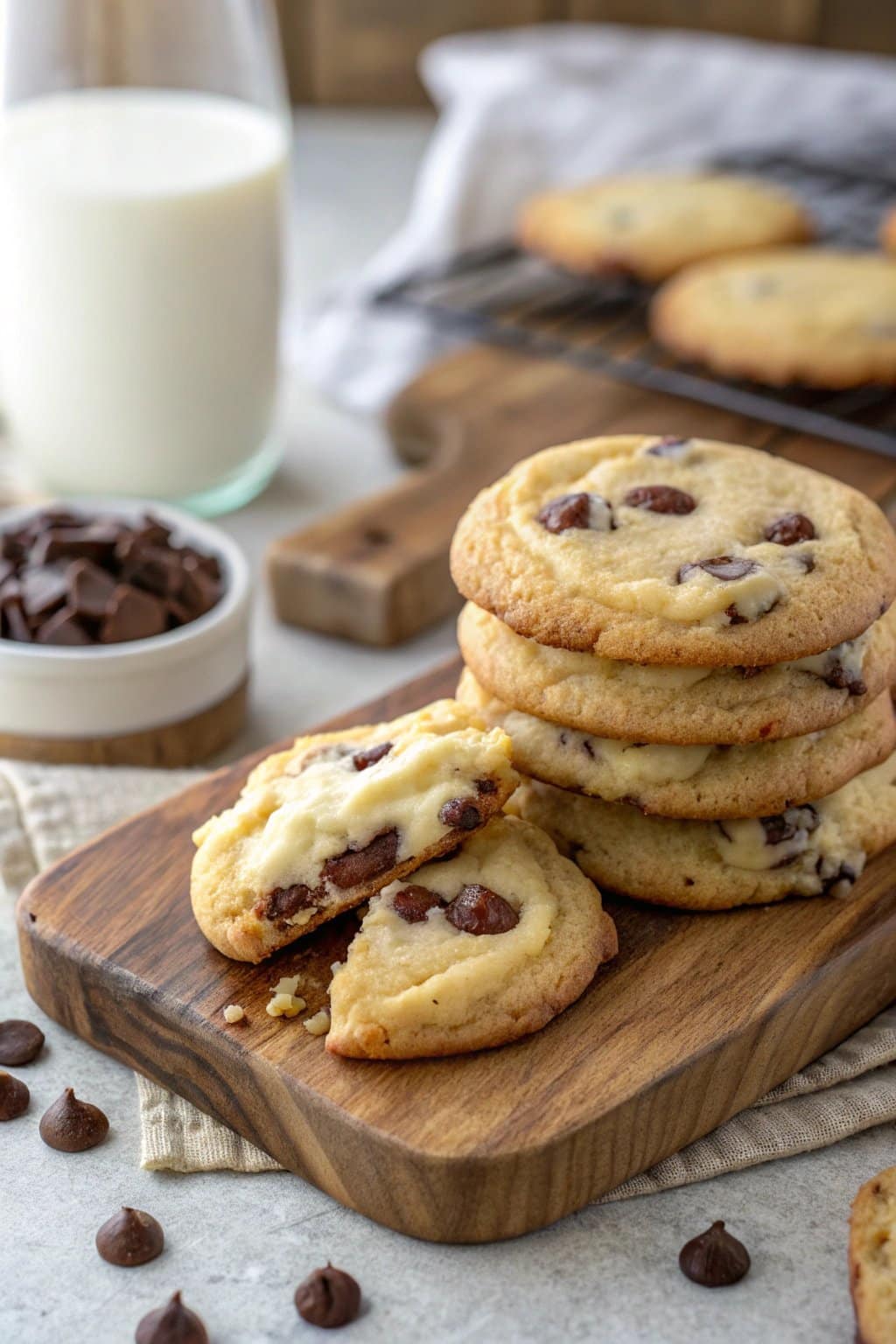 Receta definitiva de galletas de cheesecake con chispas de chocolate