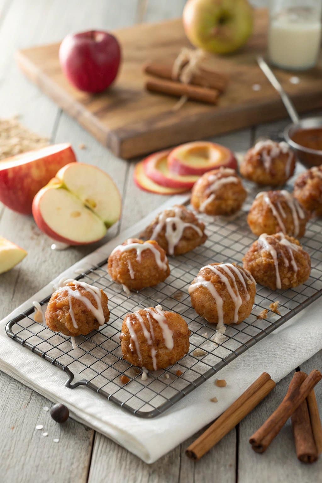 Receta de bocados crujientes de buñuelo de manzana: el snack perfecto