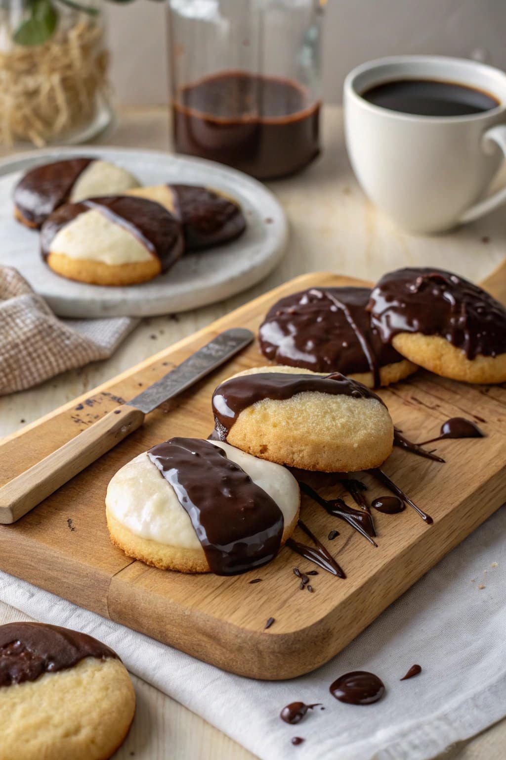 Receta de Galletas Blancas y Negras de Levain Bakery
