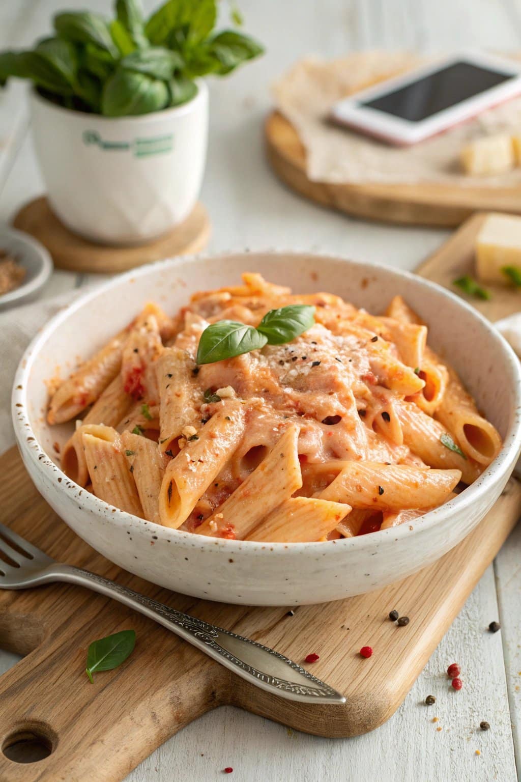 Receta de pasta con salsa rosa cremosa: deliciosamente fácil