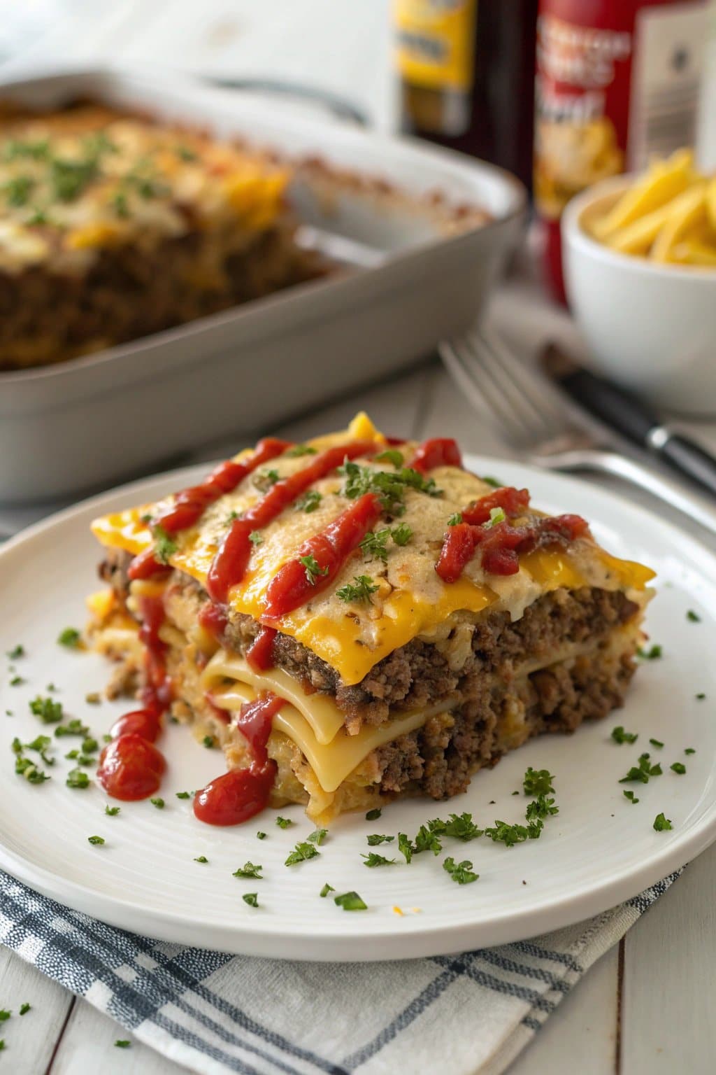 Lasaña de hamburguesa con queso: un giro delicioso a la comida reconfortante clásica