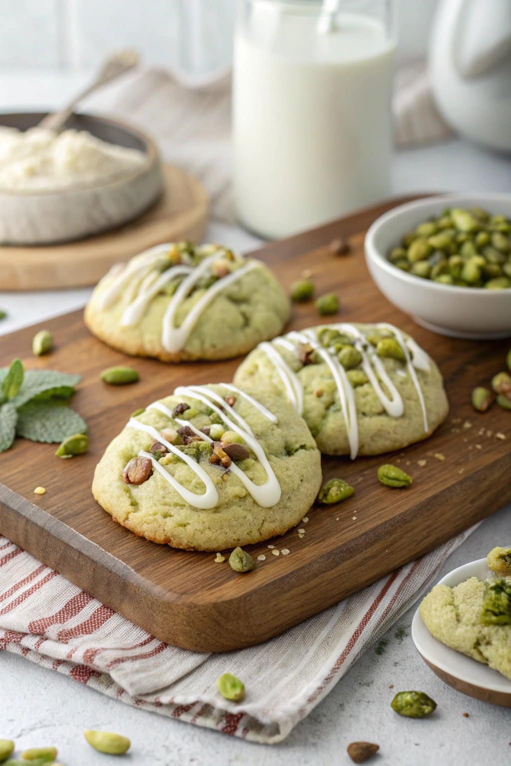 Receta de Galletas de Crema de Pistacho Deliciosas