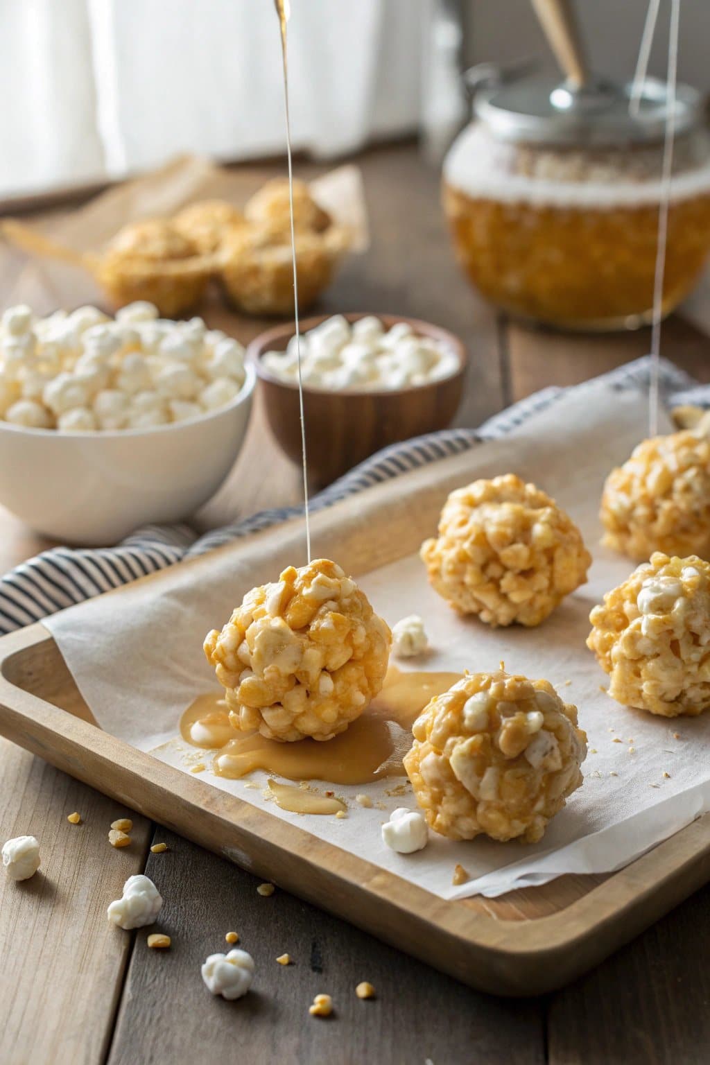 Receta de Bolas de Palomitas con Malvavisco Dulce – Golosinas Fáciles