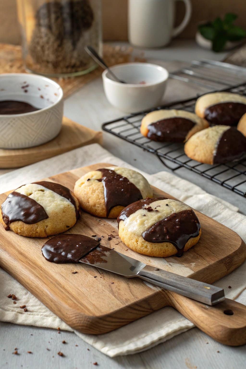 Receta de Galletas Blancas y Negras de Levain Bakery