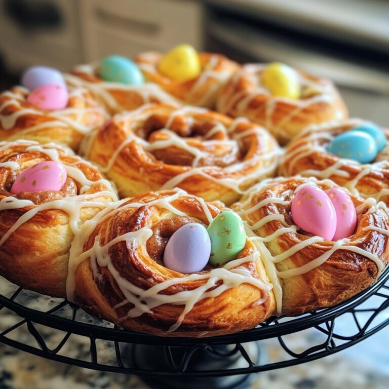 Rollos de Canela en Cesta de Pascua