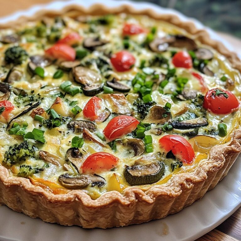 Quiche de verduras de primavera