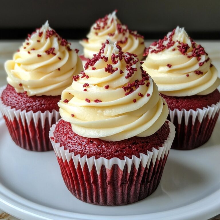 Cupcakes de terciopelo rojo con cheesecake: un giro delicioso