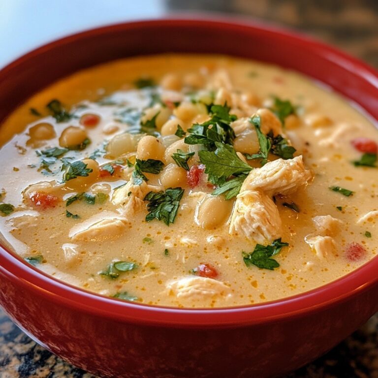 Receta cremosa de chili blanco de pollo en olla de cocción lenta