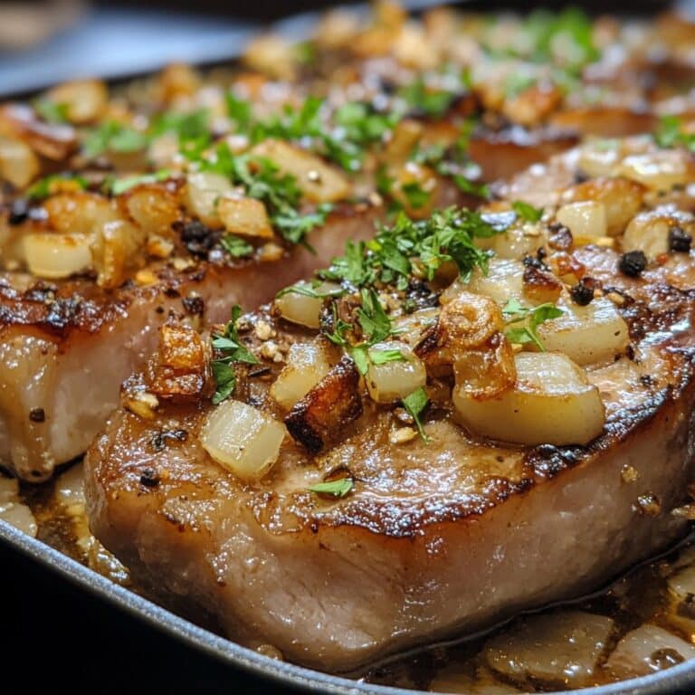 Receta de Cazuela de Chuletas de Cerdo Asadas para una Comida Sustanciosa