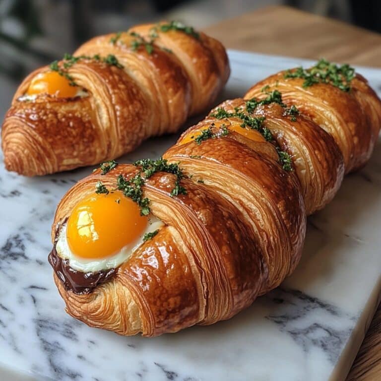 Receta de Croissants Rellenos de Huevo de Chocolate Deliciosos