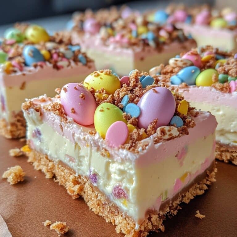 Barras de tarta de queso con huevo de Pascua – Delicioso postre primaveral