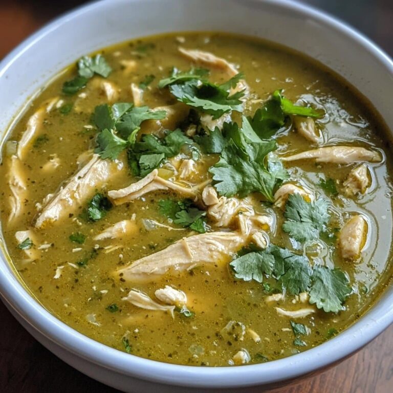 Receta de Sopa de Enchiladas Verdes con Pollo