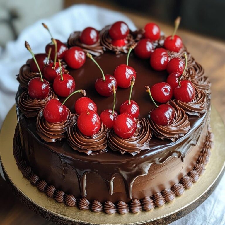 Pastel de Cereza y Chocolate: Un Delicia Decadente