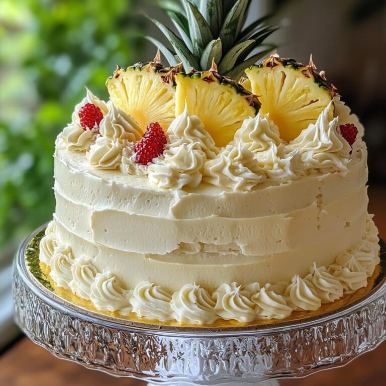 Receta de pastel celestial de piña con chocolate blanco