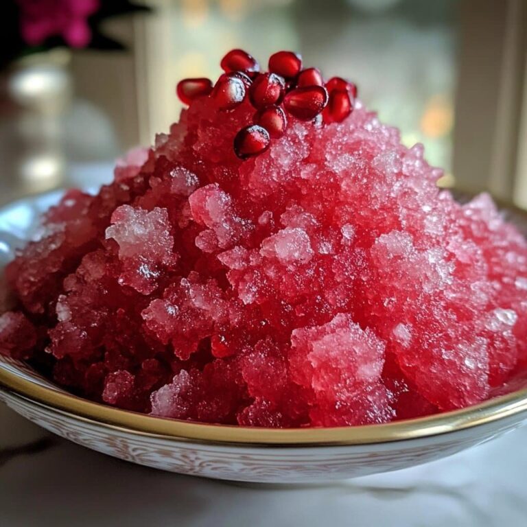 Granizado de Granada – Postre de Verano Ligero y Refrescante