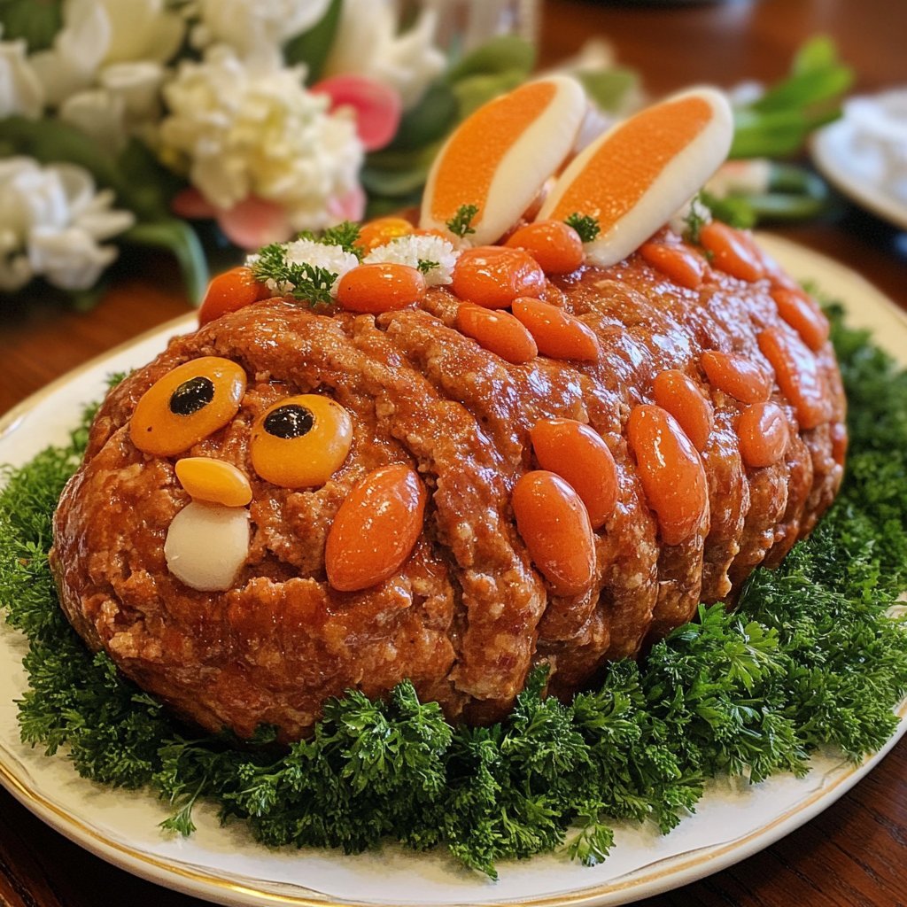 Receta de pastel de carne en forma de conejo: un giro divertido a la tradición