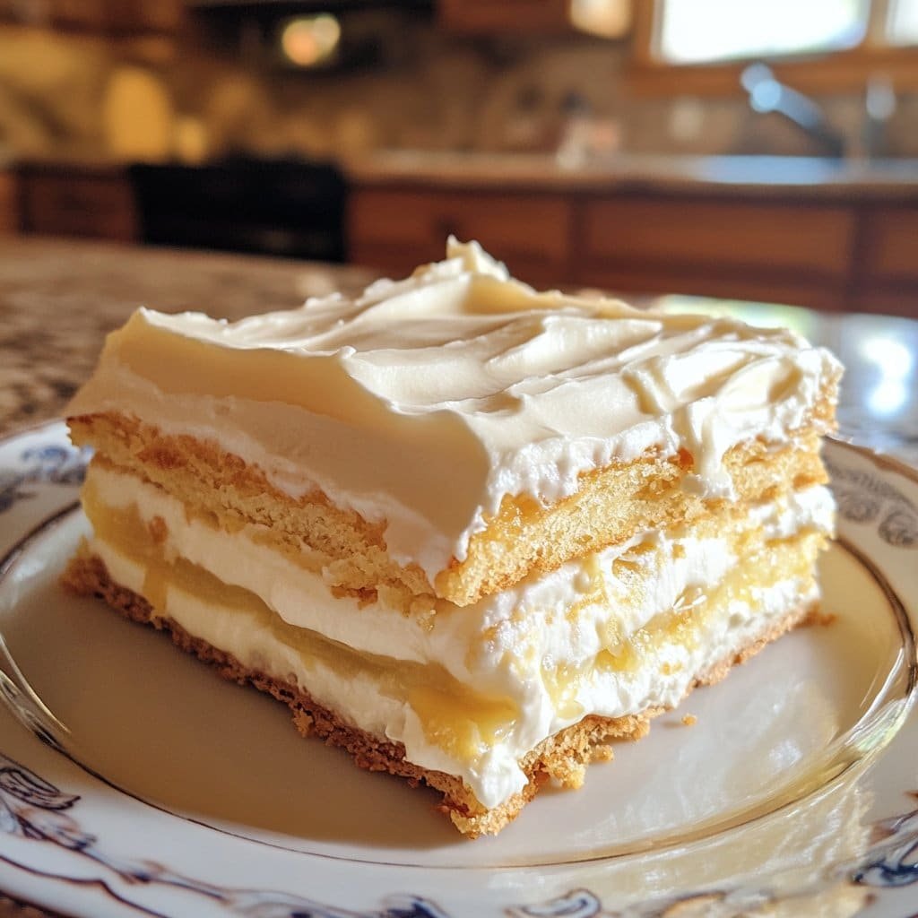 Receta de pastel de eclair de limón sin hornear – Simple y delicioso