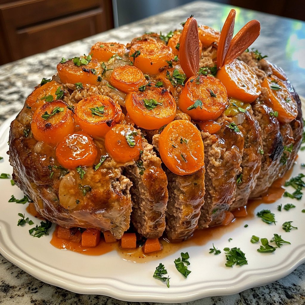 Receta de pastel de carne en forma de conejo: un giro divertido a la tradición