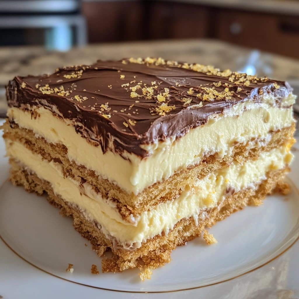 Receta de pastel de eclair de limón sin hornear – Simple y delicioso