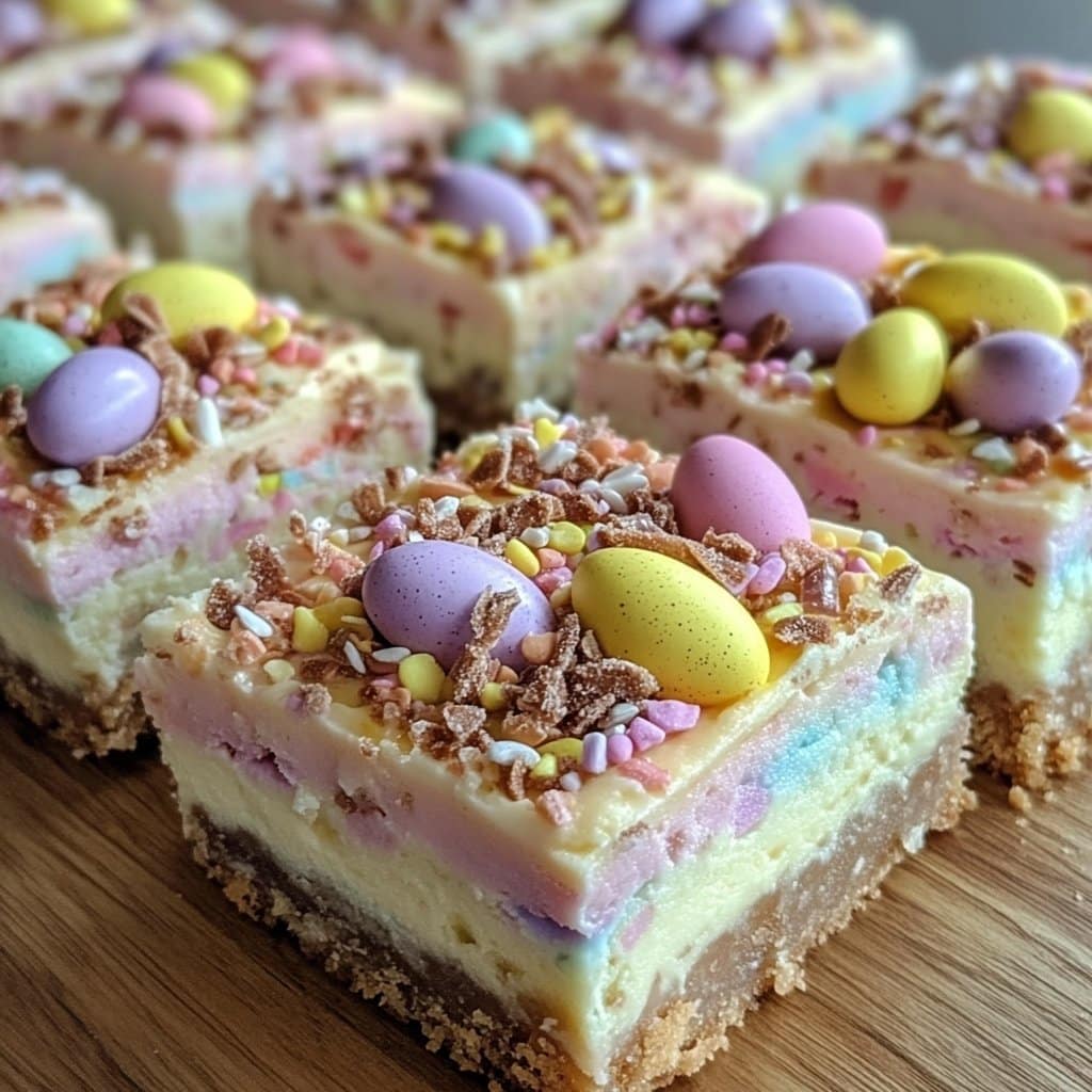 Barras de tarta de queso con huevo de Pascua – Delicioso postre primaveral